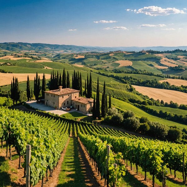 Où séjourner en Toscane pour des vacances avec des cours de cuisine méditerranéenne et des visites de vignobles?